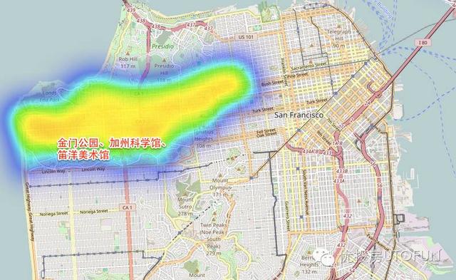 旧金山犯罪区域热点图